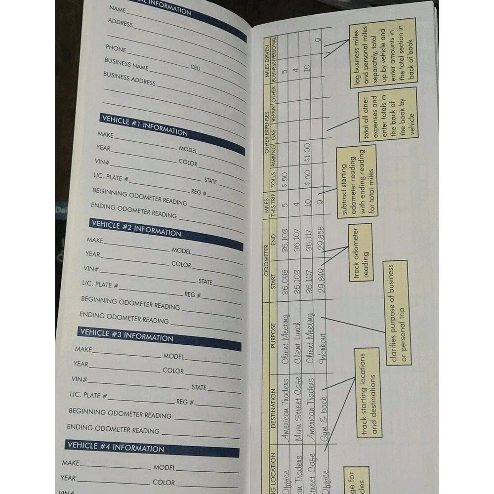 Adams Detailed Daily Driving Log, 9 x 3.25 Inches, AFR15, 3 Books/Pads